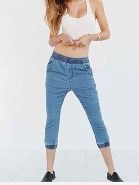 One Teaspoon Falcons Cropped Drop Rise Sport Jean - NWT